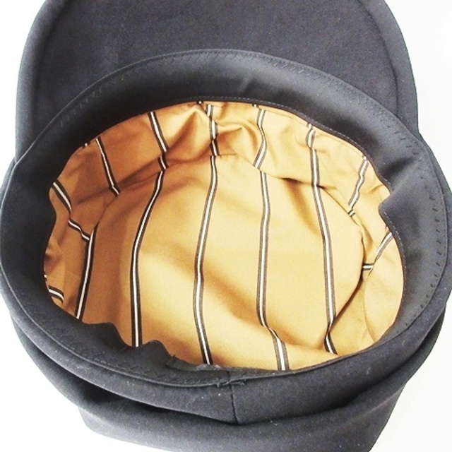 CA4LA(カシラ)のカシラ PP MAT キャスケット ワークキャップ 帽子 無地 ロゴプレート 黒 レディースの帽子(キャスケット)の商品写真