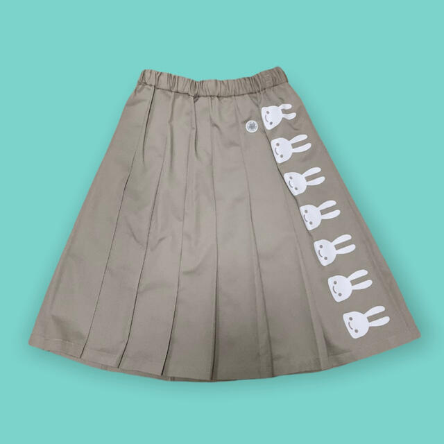 【数量は多】 CUNE - ベージュ ウサギ プリーツスカート CUNE ひざ丈スカート