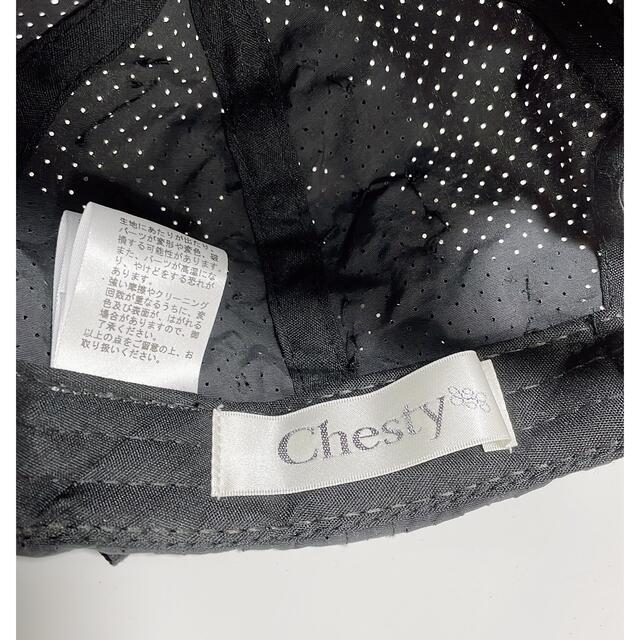 Chesty(チェスティ)のChesty パールリボンキャップ BK 完売品 レディースの帽子(キャップ)の商品写真