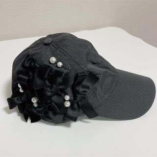 Chesty - Chesty パールリボンキャップ BK 完売品の通販 by