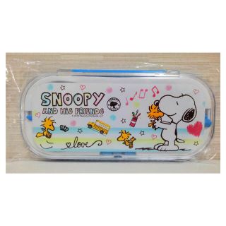 スヌーピー(SNOOPY)の【新品】スヌーピートリオセット“青”3点セット（箸・フォーク・スプーン）(弁当用品)