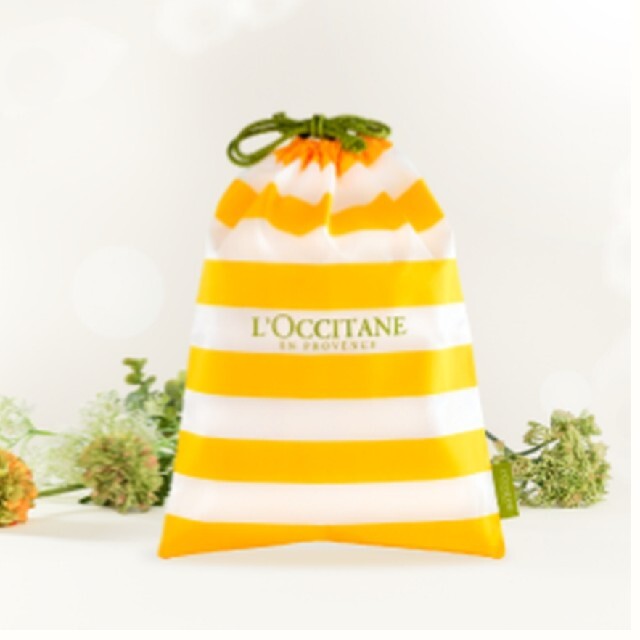 L'OCCITANE(ロクシタン)の【新品未使用】ロクシタン イエロー巾着型バッグ レディースのファッション小物(ポーチ)の商品写真