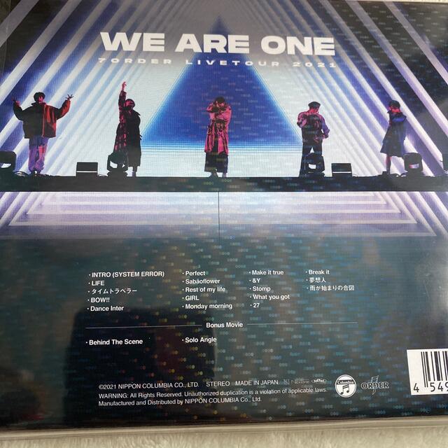 ミュージック7ORDER WE　ARE　ONE Blu-ray