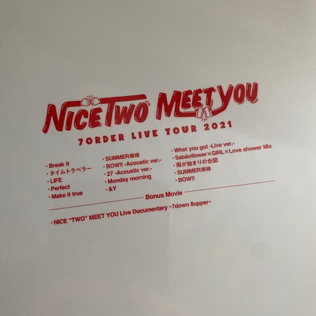 7ORDER(セブンオーダー)の7ORDER　武者修行TOUR　～NICE“TWO”MEET　YOU～【Blu- エンタメ/ホビーのDVD/ブルーレイ(ミュージック)の商品写真