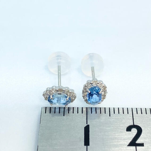 PT900 Heart アクアマリン&天然ダイヤモンド ピアス www.hma.gov.gh