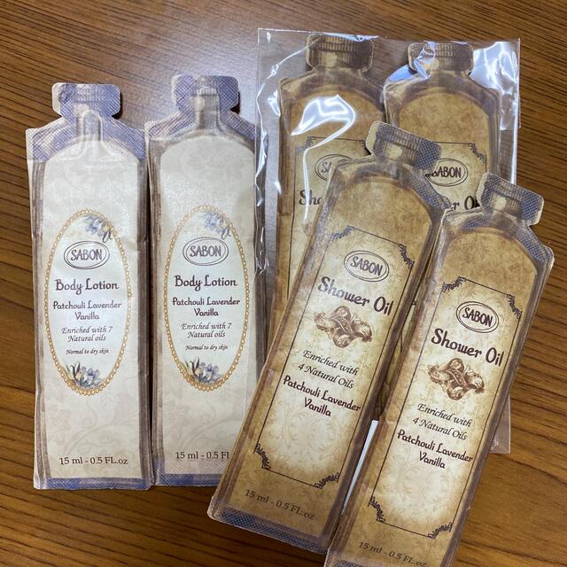 SABON(サボン)のサボン　シャワーオイル　ボディーローション　試供品 コスメ/美容のキット/セット(サンプル/トライアルキット)の商品写真