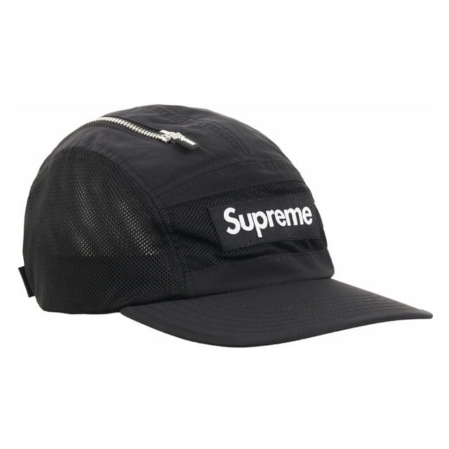 シュプリーム Supreme Zip Mesh Camp Cap 黒 FreeSupreme