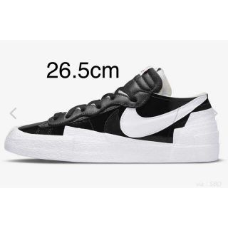 ナイキ(NIKE)のNIKE × sacai／Blazer Low／Black／26.5cm(スニーカー)