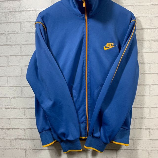 70s NIKE ヴィンテージ オレンジタグ トラックジャケット ブルー L 4