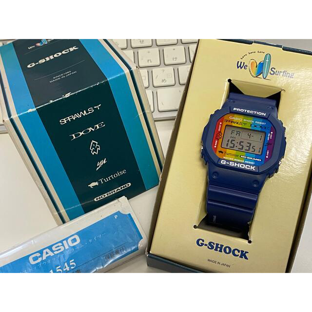 コラボ/G-SHOCK/DW-5600/限定/スピード/レインボー/別注/箱付 お手ごろ