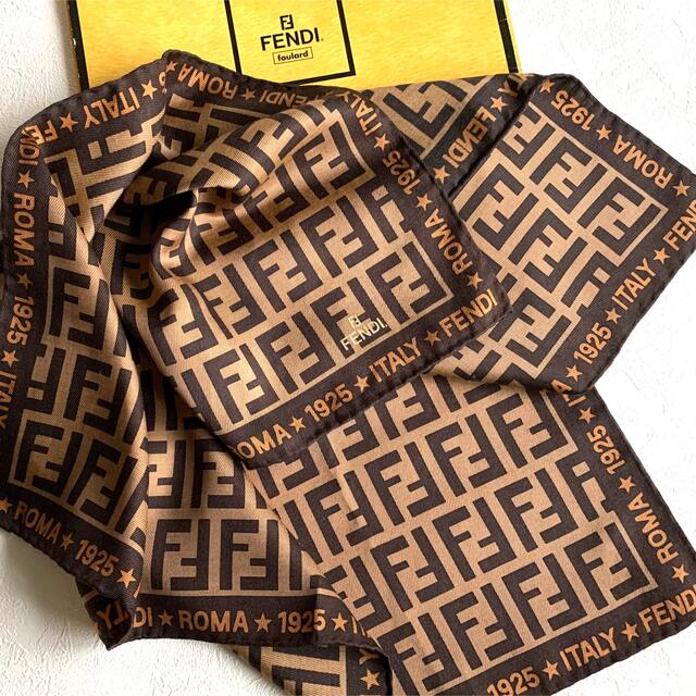 FENDI - フェンディ☆シルク混スカーフ Z☆未使用ズッカ柄☆の通販 by