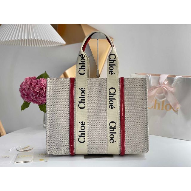 ラッピング不可】 Chloe クロエ ウッディ トートバッグ - トートバッグ