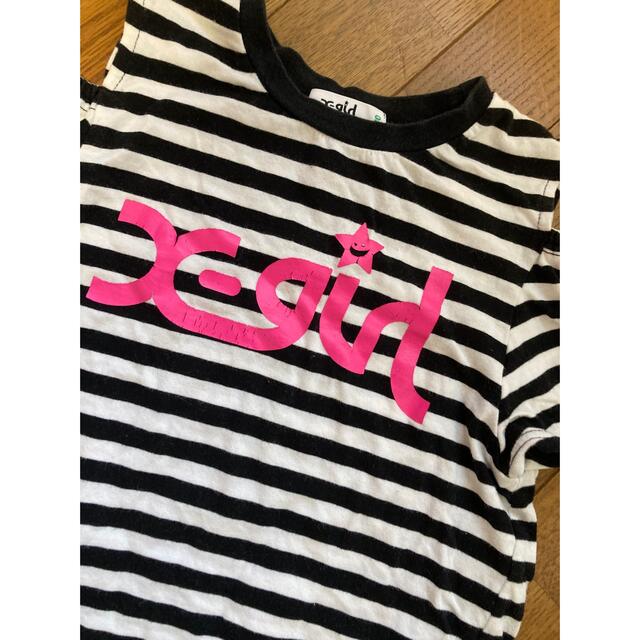 X-girl(エックスガール)のＸ-girl tシャツ　130cm キッズ/ベビー/マタニティのキッズ服女の子用(90cm~)(Tシャツ/カットソー)の商品写真