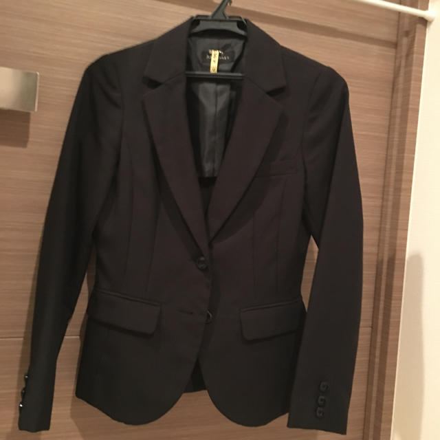 スーツ 上下セット ブラック 5号 レディースのフォーマル/ドレス(スーツ)の商品写真