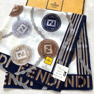 フェンディ(FENDI)のフェンディ★大判ハンカチ F★新品未使用(ハンカチ)