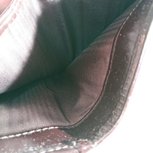 celine(セリーヌ)のCELINE マカダム柄 馬車ロゴ 二つ折財布 エナメル レディースのファッション小物(財布)の商品写真