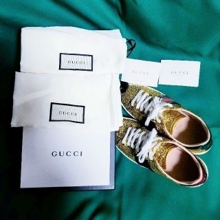 グッチ(Gucci)のGUCCI　グッチ　正規品スニーカー　グリッター　ラメ(スニーカー)