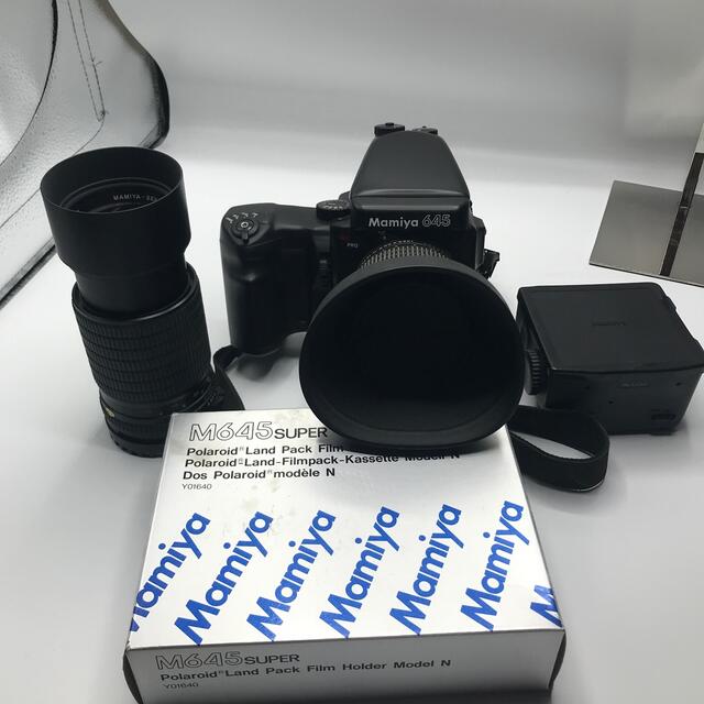 USTMamiya(マミヤ)のmamiya 645 pro 交換レンズ　その他豪華セット スマホ/家電/カメラのカメラ(フィルムカメラ)の商品写真