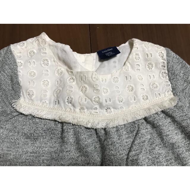 babyGAP(ベビーギャップ)の美品　ベビーギャップ　ギャップ　長袖　Tシャツ 長Ｔ　カットソー　レース　80 キッズ/ベビー/マタニティのベビー服(~85cm)(シャツ/カットソー)の商品写真