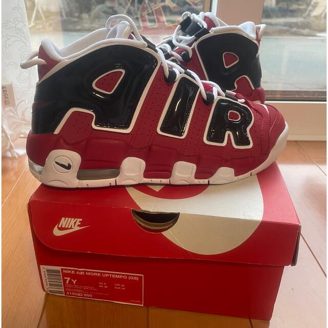 Nike Air More Uptempo GS 25cm Bulls Red