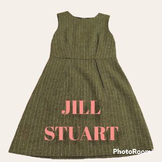 ジルスチュアート(JILLSTUART)の【USED美品】JILL STUARTノースリーブワンピース(ひざ丈ワンピース)