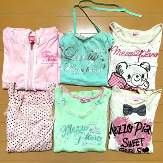 メゾピアノ(mezzo piano)のmezzo piano☆M☆140〜150☆まとめ売り6着☆ジュニア☆メゾピアノ(Tシャツ/カットソー)