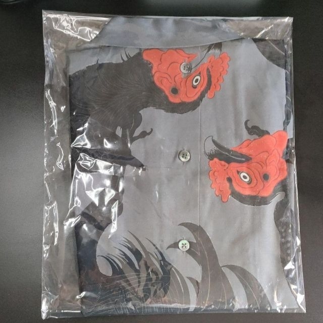オイルペイント GAKKIN × BUDSPOOL/ 軍鶏 S/S HAWAIIAN SHIRT | www