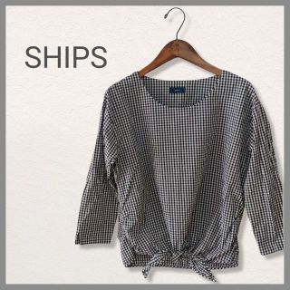 シップス(SHIPS)の♡SHIPS　シップス　ギンガムチェック　トップス　美品　現品限り(シャツ/ブラウス(長袖/七分))