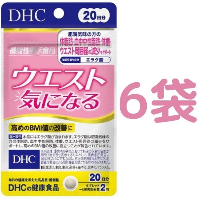 【120日分】DHC ウエスト気になる 20日分（40粒）×6袋