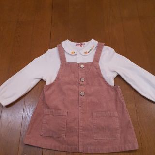 ザラキッズ(ZARA KIDS)のZARAジャンパースカート　80センチ(ワンピース)