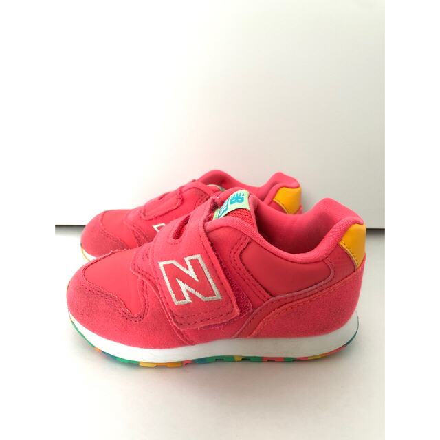 New Balance(ニューバランス)のしゃく様専用　ニューバランス　996 ピンクマーブル キッズ/ベビー/マタニティのベビー靴/シューズ(~14cm)(スニーカー)の商品写真