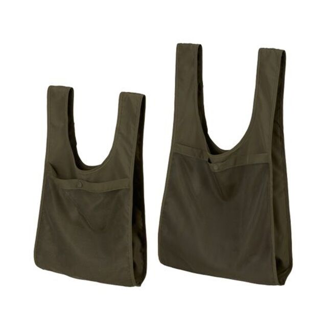 パッカブルバッグ エコバッグ 無地 内ポケット付き ポリエステル かばん S 緑 メンズのバッグ(エコバッグ)の商品写真