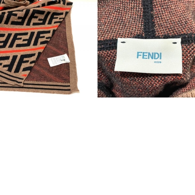 FENDI(フェンディ)のフェンディ FENDI フード付 JFQ039 ズッカ FF柄 アウター ポンチョ コットン ブラウン レディースのジャケット/アウター(ポンチョ)の商品写真