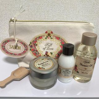 サボン(SABON)のサボン ローズガーデン シャワーオイル ミルキーボディミルク ホワイトローズ(ボディスクラブ)