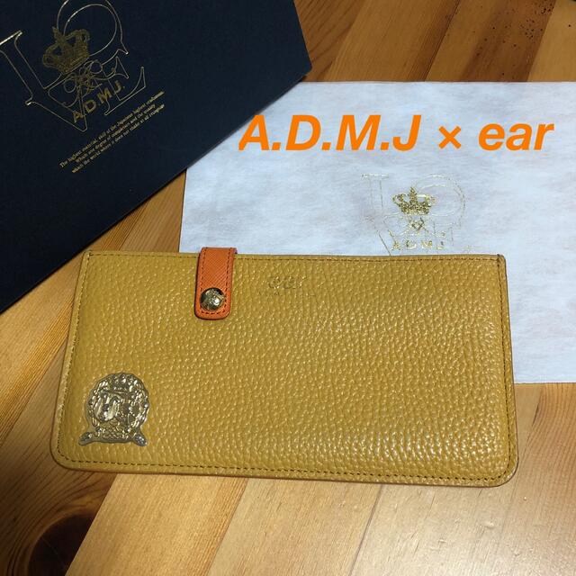 A.D.M.J.(エーディーエムジェイ)のADMJ ear コラボ　スリムウォレット admj  イア パピヨネ　長財布 レディースのファッション小物(財布)の商品写真