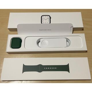 アップルウォッチ(Apple Watch)のApple Watch series7 41mm グリーン　GPS(腕時計(デジタル))