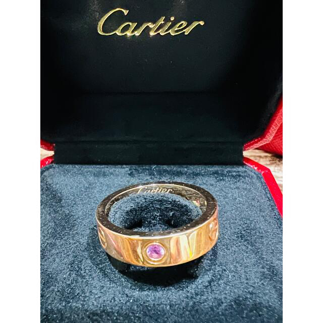 Cartier(カルティエ)のお値下げ❣ カルティエ ラブリング 3P ピンクサファイア k18 PG 60 レディースのアクセサリー(リング(指輪))の商品写真