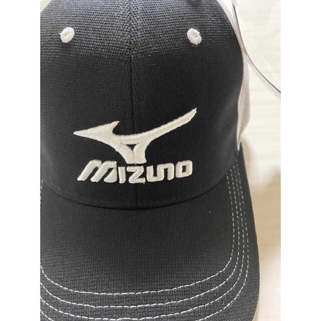 MIZUNO(ミズノ)のミズノ　ゴルフ　メッシュキャップ　ホワイト／ブラック　フリーサイズ スポーツ/アウトドアのゴルフ(その他)の商品写真