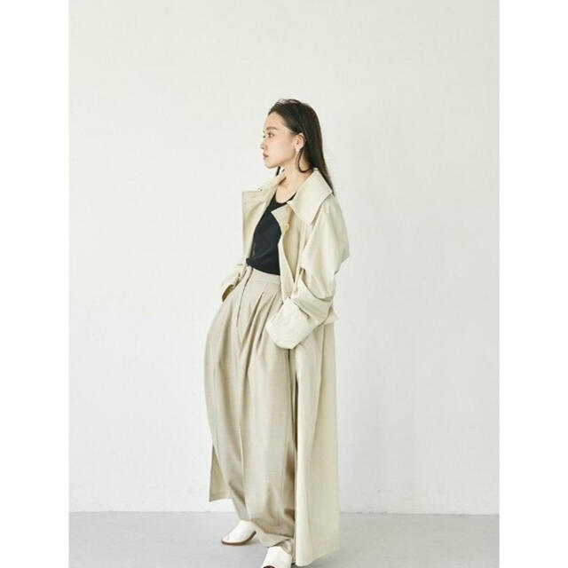 4/8まで出品】TODAYFUL タックオーバートレンチコート 36 BEG 4/8まで出品】TODAYFUL タックオーバートレンチコート 36 BEG