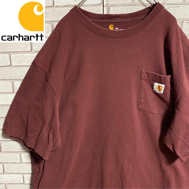 carhartt(カーハート)の90s 古着 カーハート 2XL ロゴタグ ポケット ビッグシルエット ゆるだぼ メンズのトップス(Tシャツ/カットソー(半袖/袖なし))の商品写真