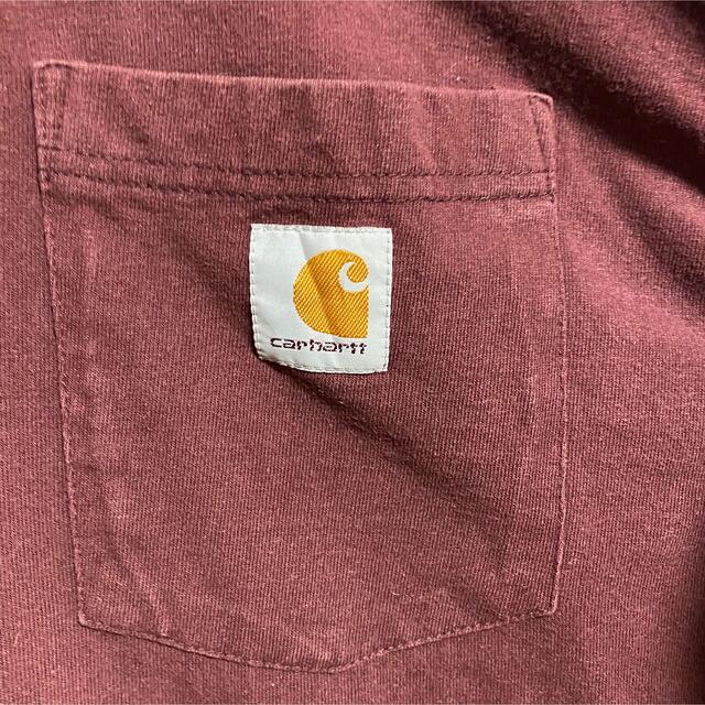 carhartt(カーハート)の90s 古着 カーハート 2XL ロゴタグ ポケット ビッグシルエット ゆるだぼ メンズのトップス(Tシャツ/カットソー(半袖/袖なし))の商品写真