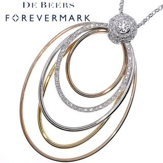 デビアス(DE BEERS)のフォーエバーマーク ダイヤ ネックレス ミルモア ビッグサークル 定価104万(ネックレス)