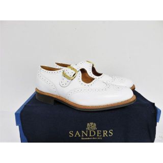 サンダース(SANDERS)の定価5.7万 新品 SANDERS punched sandal 4.5 (スリッポン/モカシン)