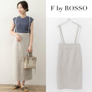 アーバンリサーチロッソ(URBAN RESEARCH ROSSO)のF by ROSSO　サスペンダースカート(ロングスカート)