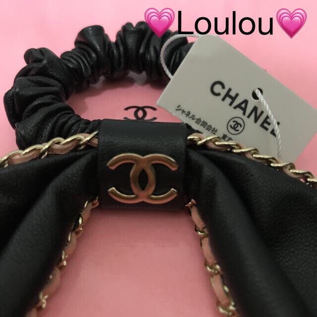 最新作の CHANEL - CHANEL❤️縁取りピンク激レアうさみみシュシュ