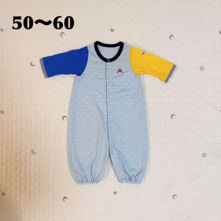 ミキハウス(mikihouse)のミキハウス　車　くるま　長袖ロンパース　子供服　ベビー服　赤ちゃん　50-60(ロンパース)