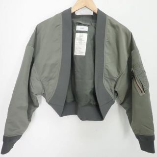 ハイク(HYKE)のHYKE MA-1 BOLERO JACKET 17126 OLIVE (ブルゾン)