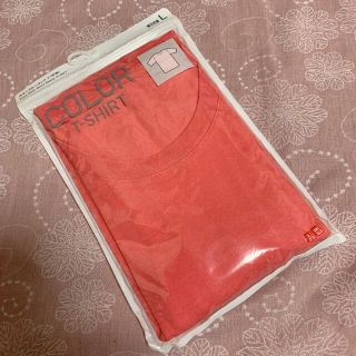 ユニクロ(UNIQLO)のユニクロ カラークルーネックT (半袖) Lサイズ 13Red(Tシャツ/カットソー(半袖/袖なし))