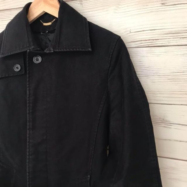 ◇スクープマン◇SCOOPMAN コート　ジャケット　ベルト付き　黒　ブラック メンズのジャケット/アウター(ステンカラーコート)の商品写真