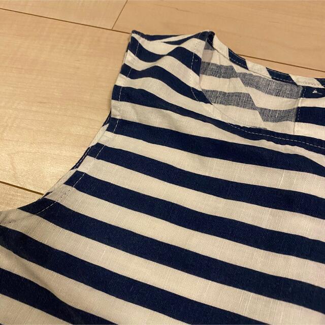 ZARA(ザラ)のZARA ザラ　ボーダーペプラム　フリルトップス　ZARA レディースのトップス(カットソー(半袖/袖なし))の商品写真